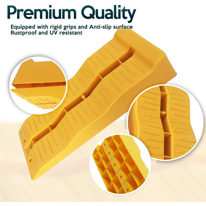 Zone Tech Automotive Leveling Ramps Set Of 2 Premium Quality Camper